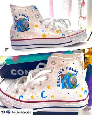 Custom Kelsies Cause logo Converse