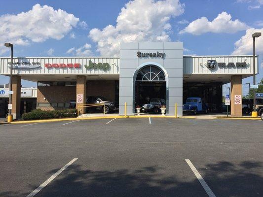 Our front entrance of the Showroom floor. Chrysler Dodge Jeep and RAM. Over 700 vehicles to choose from.