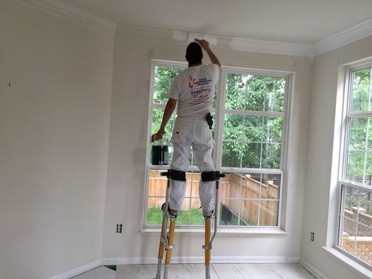 Painting a dining room