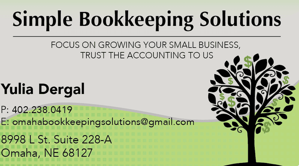 Small Business accounting, payroll and bookkeeping solutions in Omaha, Nebraska.