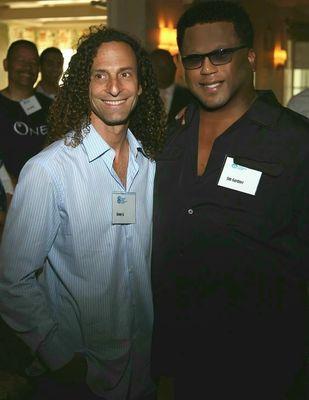 Kenny G with his music mentor James Gardiner