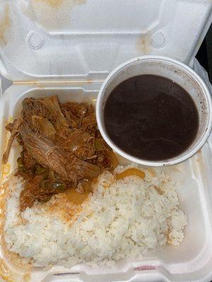 Ropa vieja meal