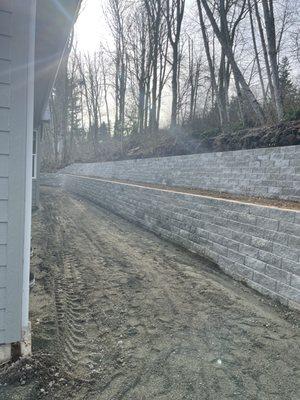 Custom retaining wall