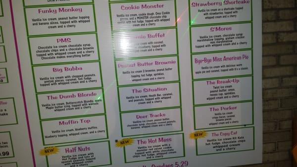 Just some of the menu...