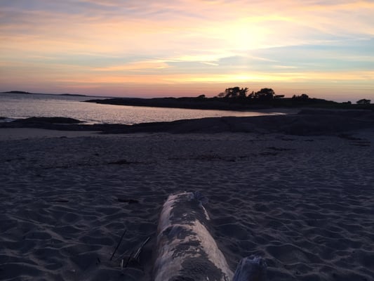 Perfect sunset at Head Beach in Hermit Island