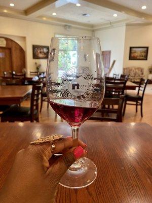 Pinot in the tasting room