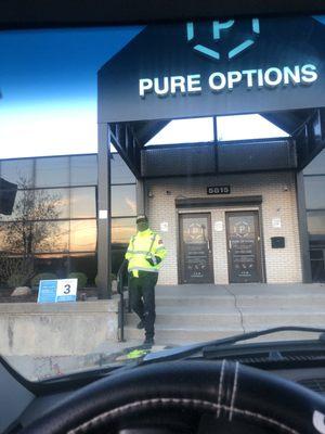 Creepy security at Pure Options