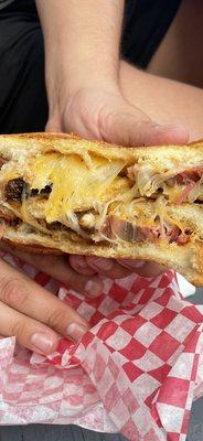 Texas Toast Brisket Grilled Cheese