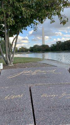 Monument dedicated during the Bicentennial to honor the 56 Signers of the Declaration of Independence