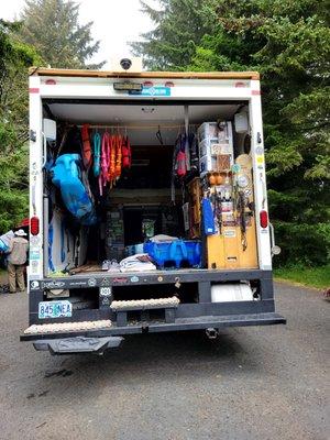 Oregon Coast Kayak Connection full service truck