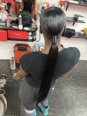 Ponytail slay  #stylesbykeyla