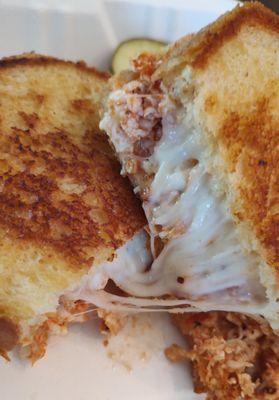 Chicken Parmesan Stuffed Grilled Cheese