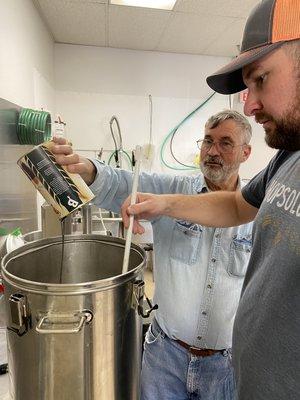 Brewing an Irish Stout with my Dad!!!!