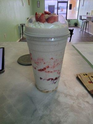 Protein strawberry shake