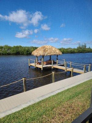 Captain's Walk connecting boat side and tiki side