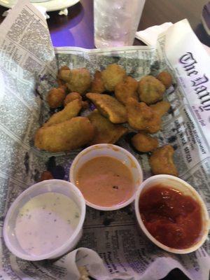 Appetizer platter, Fried cauliflower , cheese sticks,mushrooms