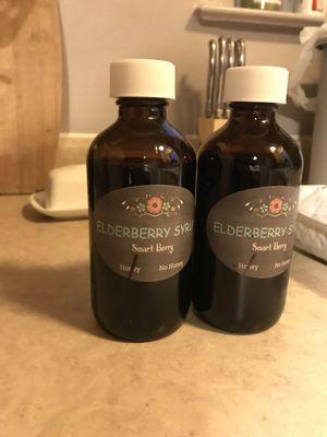 Elderberry syrup with honey $12