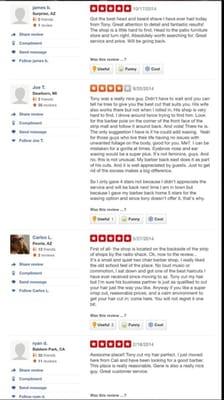 Some of our reviews from our Surprise location