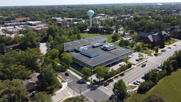 Arial view of Northbrook IL.