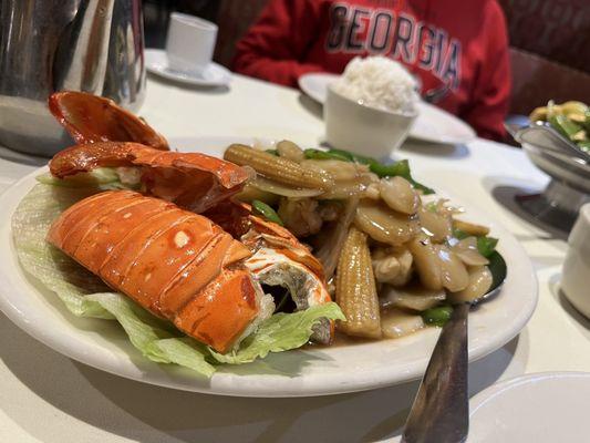 Lobster with Oyster Sauce