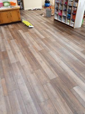 Daycare Flooring installation 1/2