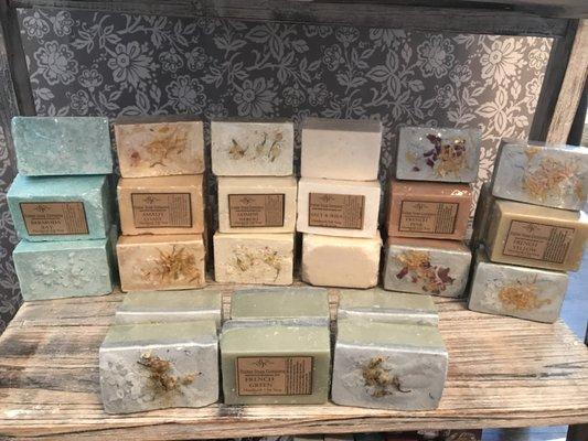 Small batch, locally made Salt, and French Clay soap bars.