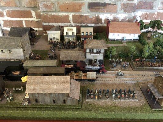 Visit our "Grierson's Raid on Newton Station" Diorama inside of our office.