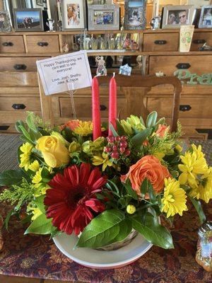 This is the arrangement I received from Amy's.