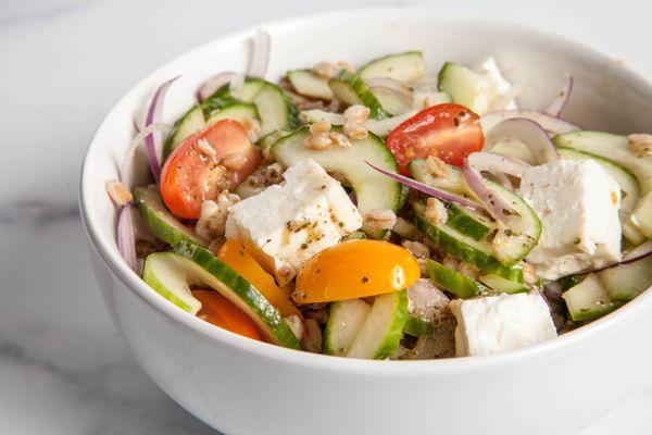 Greek Farro Bowl