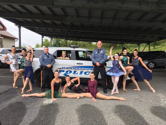 "Dancing thru Our Community" Photo Tour! Thank you to all our Police Officers for their service in protecting us!