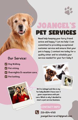 - Walks, cuddles, playtime, pet sitting & much more ?!?! contact asap for a quality pet sitter :)