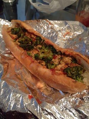 Chicken /broccoli cheesesteak !!! Delicious