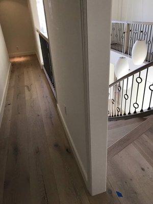 Custom engineered floor and staircase