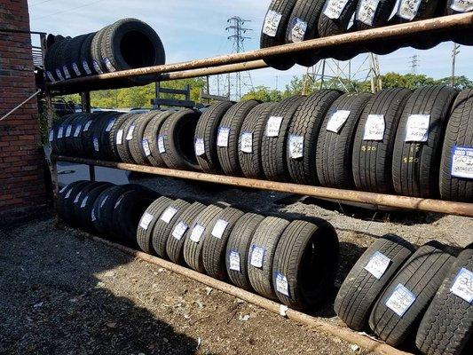 we sell used tires starting at $20. each plus tax