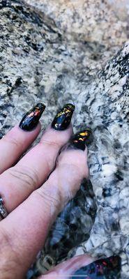 black opal nails