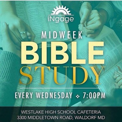 Midweek Bible Study, Every Wednesday 7-8:15pm