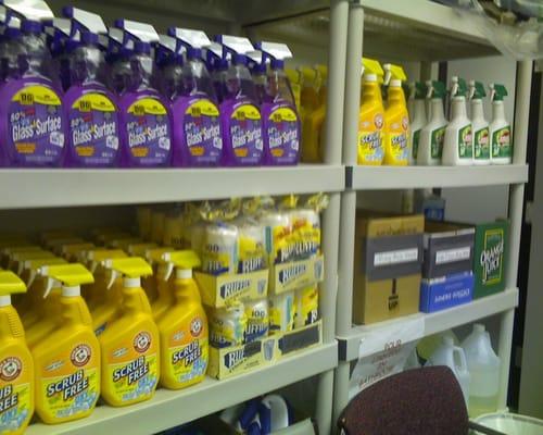 Some Cleaning products we use.