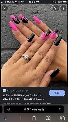 The asked for nails