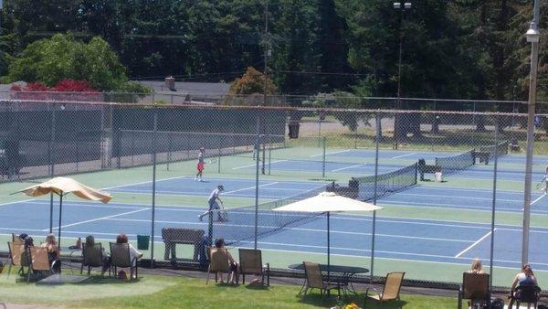 Outdoor tennis courts