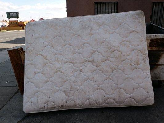 Mattress set net to the dumpster in front of the apartment when I was charged $400 haul off fee