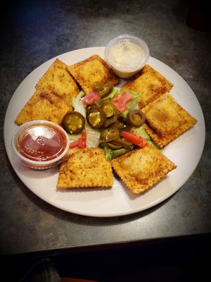 Deep fried ravioli