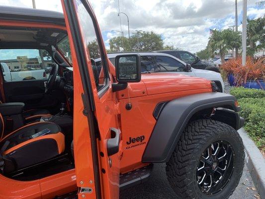 Wheels,tires,Running boards has a 3 inch lift I believe, and Premier leather to match