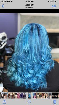 Blue hair color