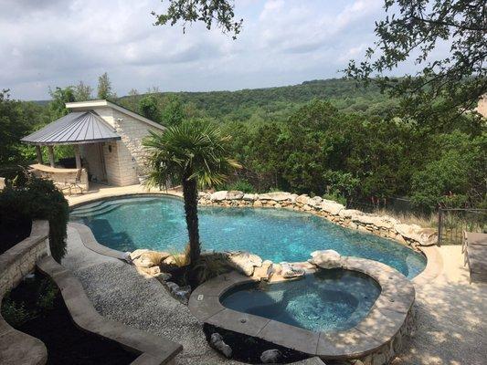 Another of my swimming pool designs in Austin