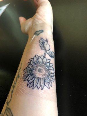 Sunflower tattoo