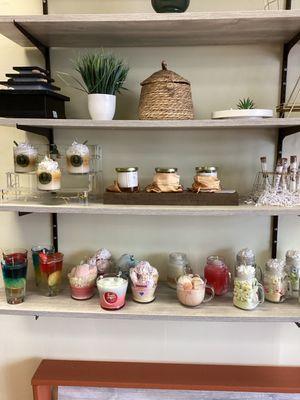 Healthy N Space has a variety of non-toxic handmade candles.