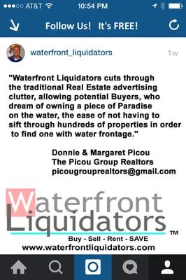 ATTENTION: Waterfront Property Buyers - Sellers & Renters.
 www.waterfrontliquidators.com features recently reduce price waterfront ONLY!