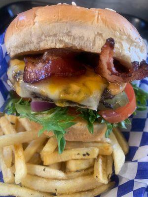 Bacon cheese burger