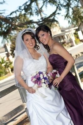 I Specialize in wedding hair and makeup. Did the wedding updos on both girls