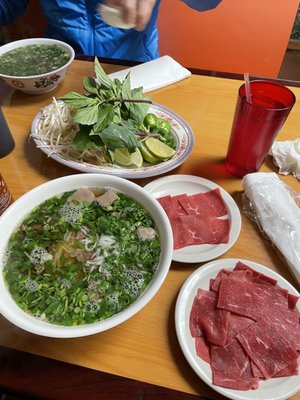 Pho dac biet with extra steak